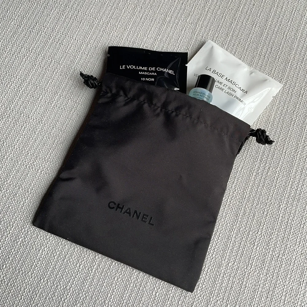 CHANEL EYE mini set with black drawstring pouch